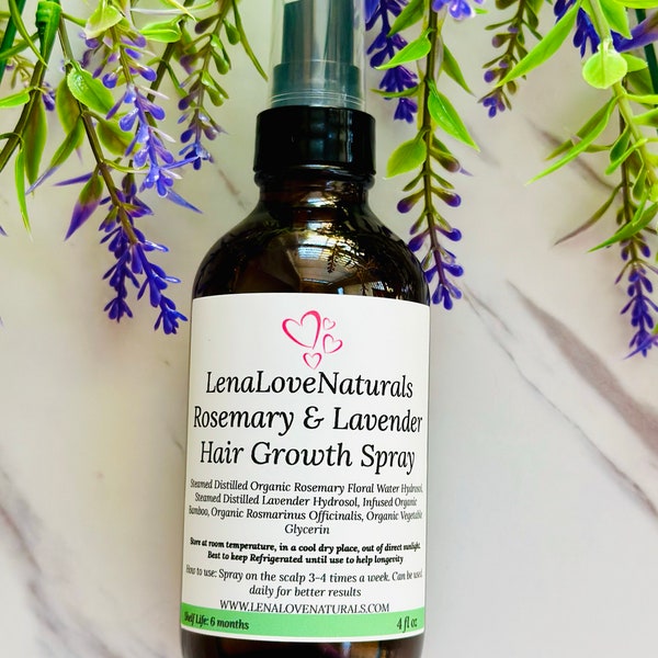 Rosemary & Lavender Hair Growth Spray - Rosemary Water Promotes Hair Growth