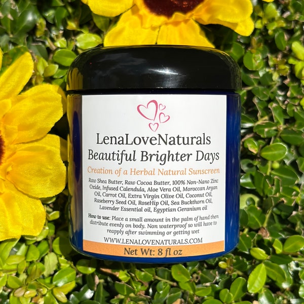 Herbal Natural Sunscreen Non-toxic | Natural UV Skincare | Sun Lotion | Natural Body Butter | Organic Skincare