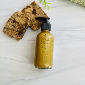 Turmeric Soap Face Wash + African Black Soap Made with Organic Turmeric, Manuka Honey Soap, Facial Cleanser, Natural Face Wash, Skin Care image 9