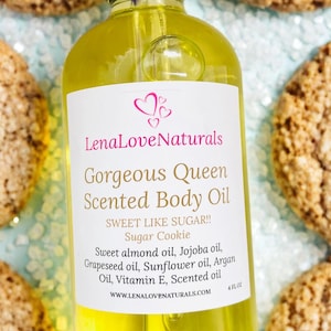 Sugar Cookie Body Oil - Dry Skin Care Body oil with Sugar Cookie Fragrance