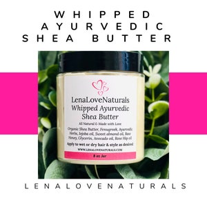 Ayurvedic Shea Hair Growth Butter | Whipped Shea Butter | Fenugreek | Bhringraj | Amla | Hair Moisturizer | Natural Haircare