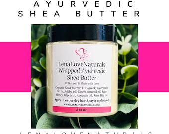 Ayurvedische Shea-Haar-Wachstumsbutter | Sheabutter geschlagen | Bockshornklee | Bhringraj | Amla | Haar Feuchtigkeitscreme | Natürliche Haarpflege
