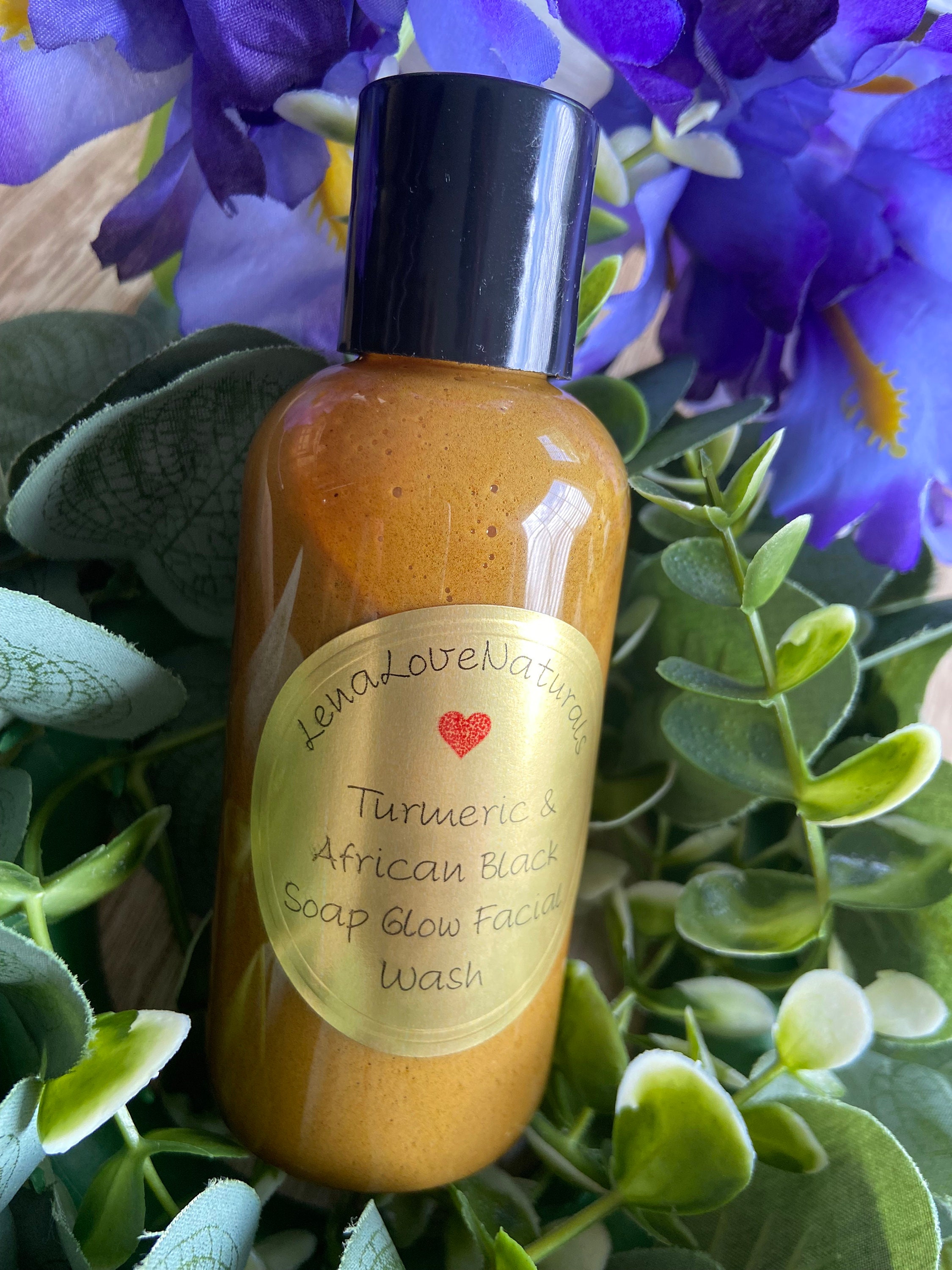 Turmeric African Black Soap Liquid Turmeric soap Raw African Etsy