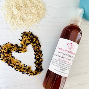 Rice Water Hair Spray Fermented Ayurvedic Rice Water, Rice water for fast hair growth, Curl Spray Hair Refresher Detangling spray