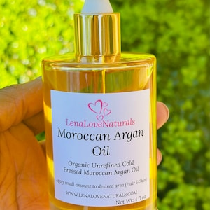 Olio di argan marocchino spremuto a freddo - Idratante, ammorbidisce la pelle, adatto a tutti i tipi di pelle.
