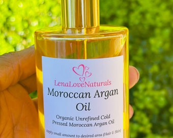 Olio di Argan marocchino biologico spremuto a freddo - Tutti i tipi di pelle