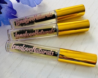 Natural Eyelash and Eyebrow Growth Serum with Castor, Burdock, and Emu Oils
