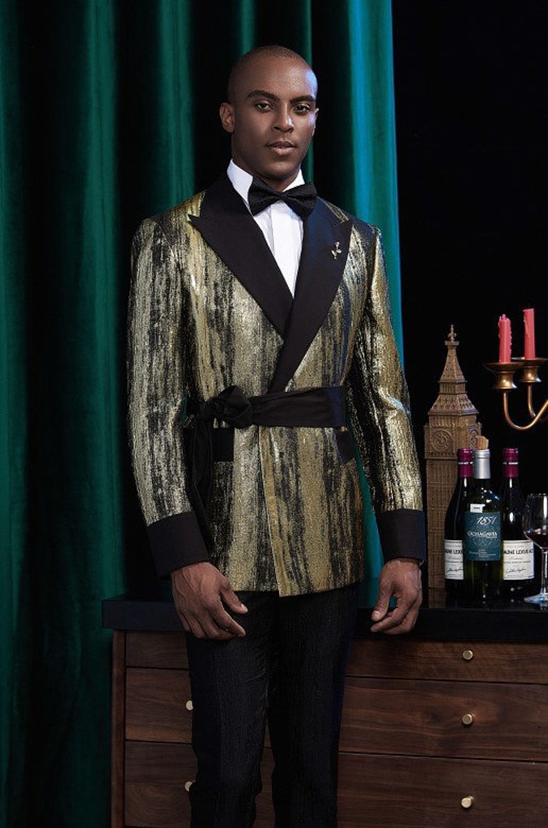 Pants Men\u2019s Gold Formal Tuxedo