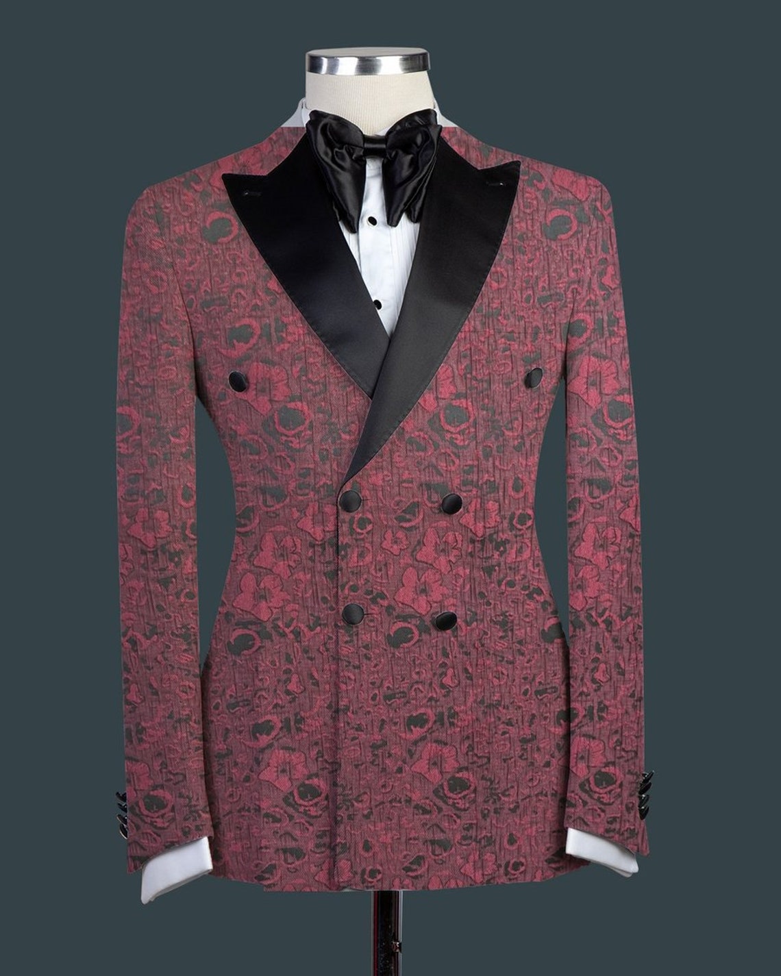 Mens 2Pc Double Breasted Tuxedo Etsy