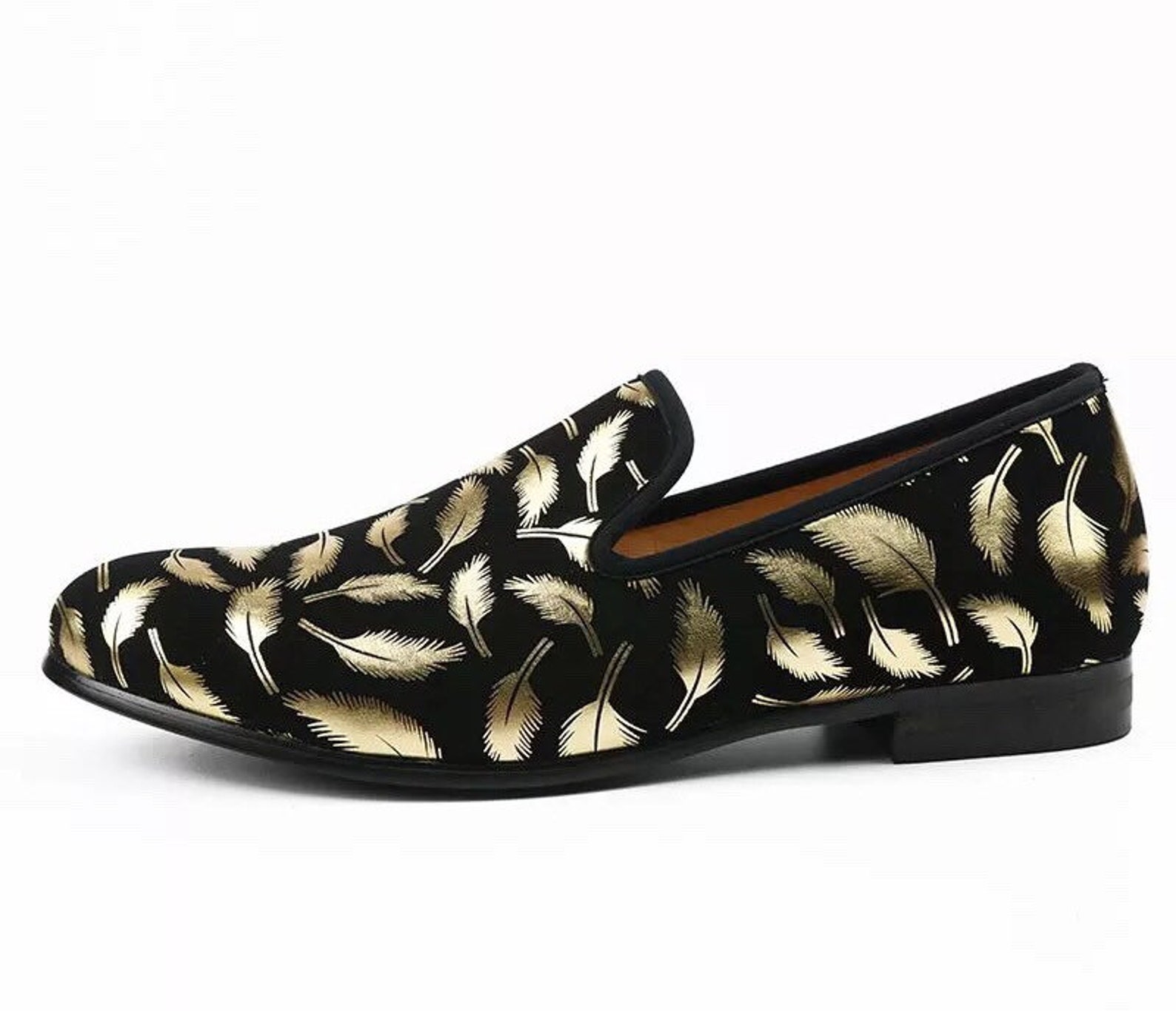 mens black loafers with gold buckle