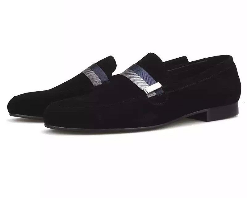 mens black loafer with buckle