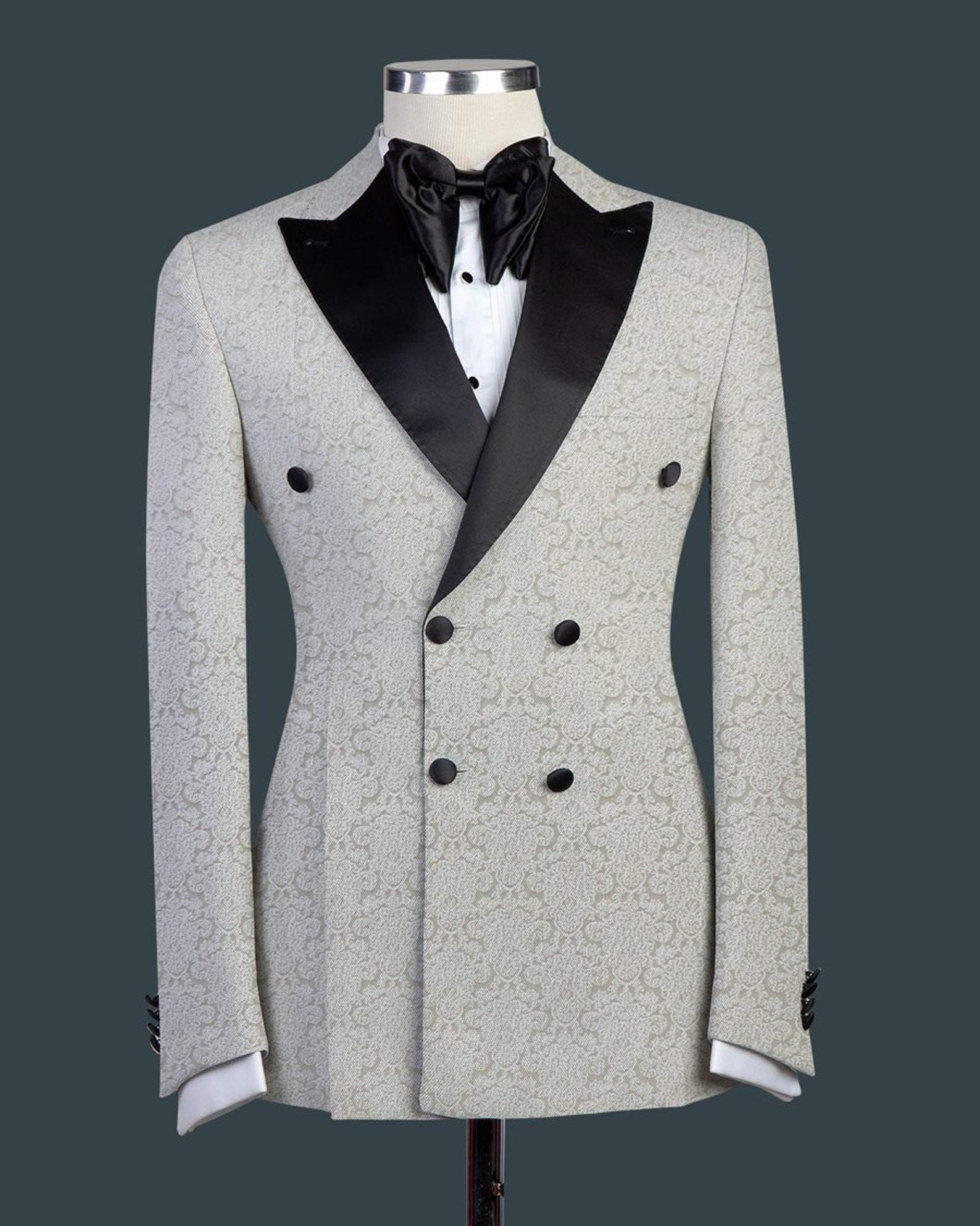 Mens 2Pc Double Breasted Tuxedo Etsy