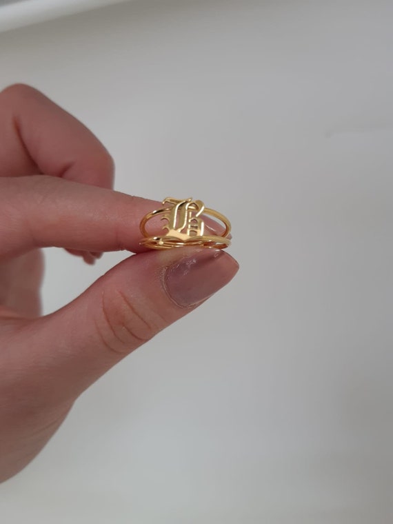 Gothic initial ring new arrivals