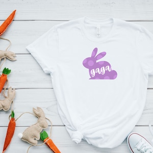 Gaga Easter Bunny T-shirt: Grandparent Gift Tee