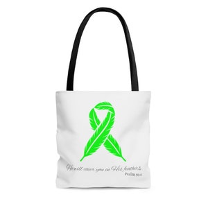 Lyme Disease AOP Tote Bag, Lyme Disease Tote Bag, Mitochondrial Disease, Christmas Gift, Birthday Gift, Spoonie Gift, Birthday Gift