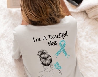 POTS Beautiful Mess Unisex t-shirt, POTS Awareness Tshirt, Dysautonomia Shirt, Spoonie Gift, POTS Gift, Pots Shirt, Spoonie Tshirt, Pots Tee