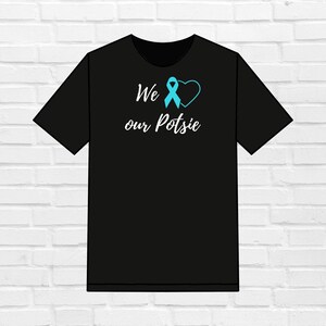 POTS Family Support T-shirt: Turquoise Ribbon Dysautonomia Tee