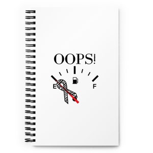 Cahier à spirale ruban zèbre, carnet Ehlers Danlos, tumeur carcinoïde, cadeau d'anniversaire, cadeau de Noël, cadeau Spoonie