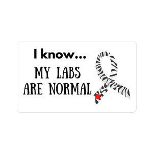 autocollant drôle de Spoonie | Ehlers Danlos | Tumeur carcinoïde| Gif anniversaire Spoonie| Cadeau de Noël Spoonie | Stickers sans bulles Zebra Ribbon