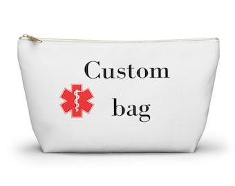 Custom Medical Bag Accessory Pouch w T-bottom