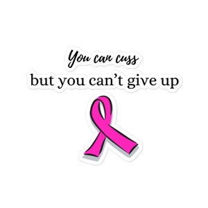 Breast Cancer Awareness Sticker: Pink Ribbon, Bubble-Free Vinyl