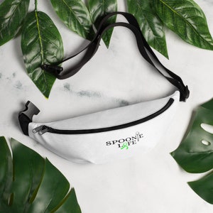 Green Ribbon Spoonie Life Fanny Pack, Spoonie Life Gift, Lyme disease Fanny Pack, Mitochondrial Disease Fanny Pack