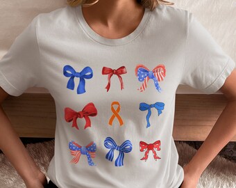 Multiple Sclerosis Fourth of July Unisex t-shirt, Kidney Cancer 4th of July Tee, MS Patriotic Shirt, Leukemia Patriotic Tee