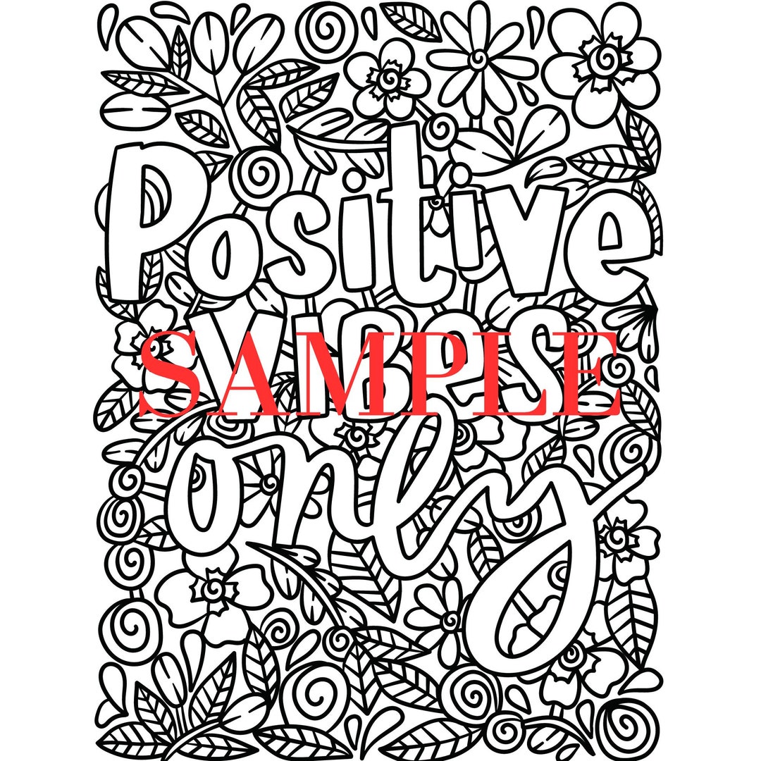 Inspirational Adult Coloring Pages, Adult Coloring, Birthday Gift, Christmas Gift, Coloring ...