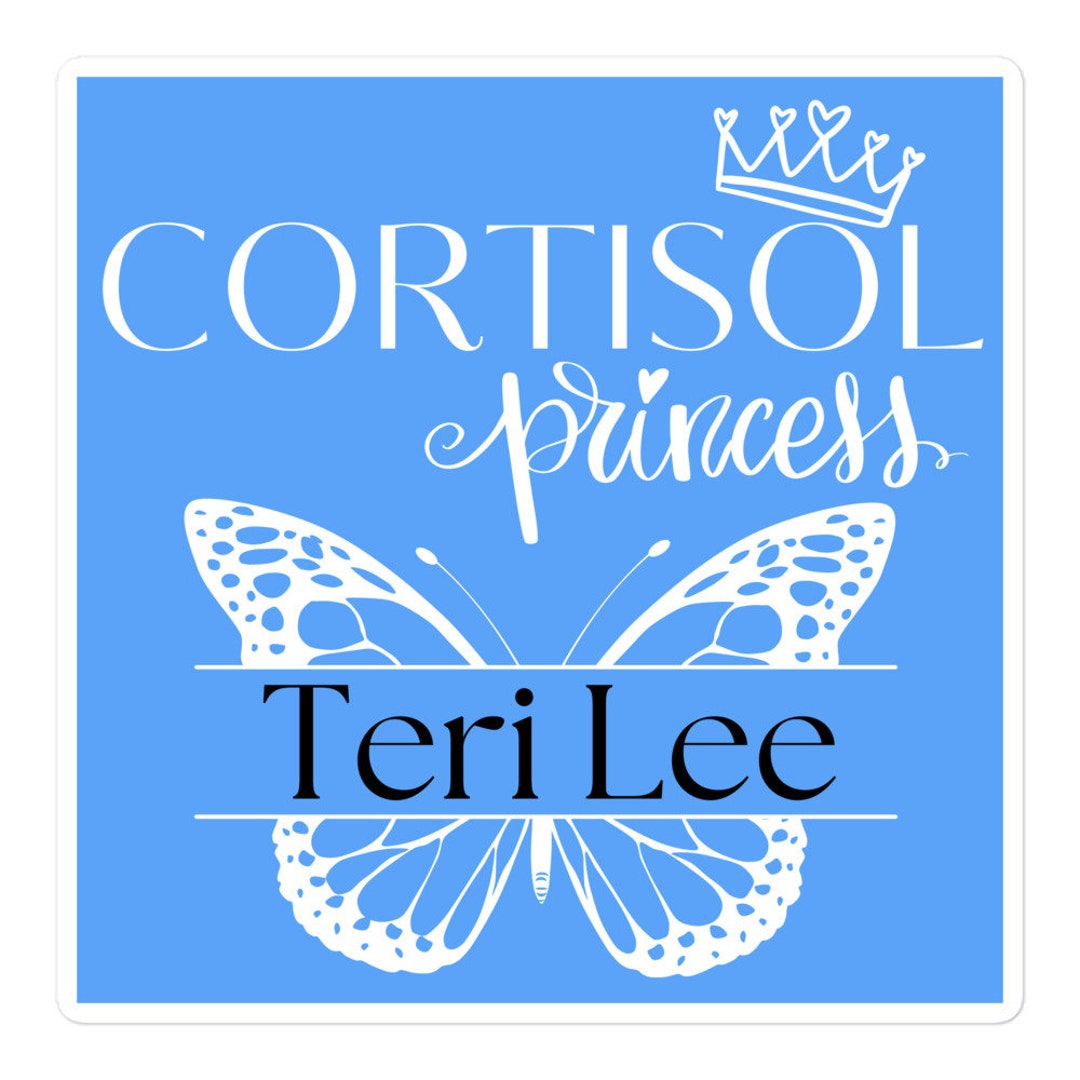 Personalized Addison's Disease Sticker: Cortisol Princess Spoonie Decal ...