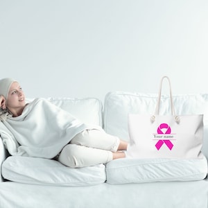 Breast Cancer Chemo Bag, Breast Cancer Weekender Bag, Breast Cancer Gift, Christmas Gifts, Birthday Gift