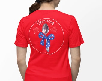 Spoonie Patriotic Unisex t-shirt, Spoonie Shirt, Lupus Patriotic, Addisons Disease 4th of July, POTS Shirt, Spoonie Gift, Fibromyalgia Shirt