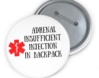 Adrenal Insufficiency Injection Pin: Addison's Disease Crisis