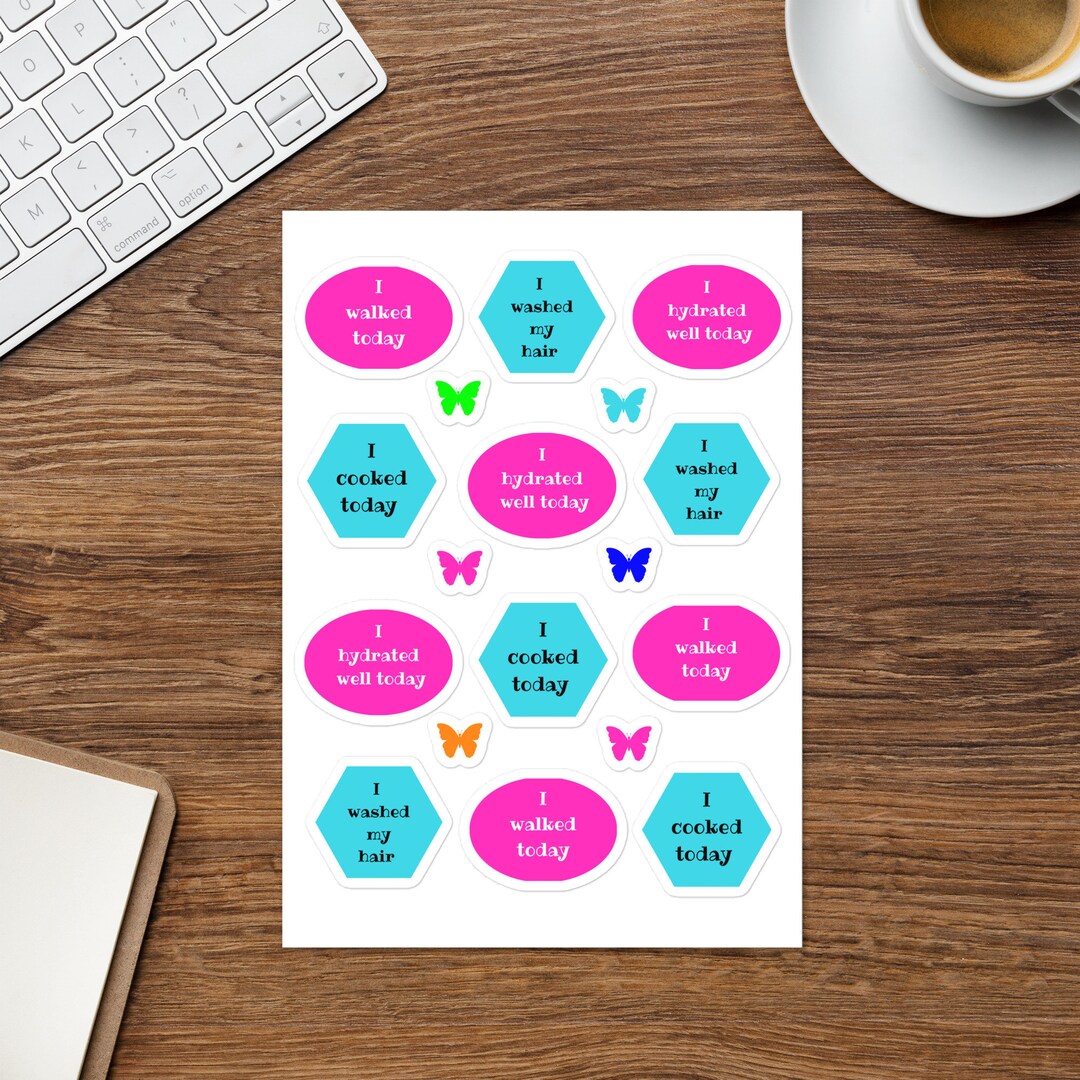 Chronic Illness Sticker Sheet: Daily Activities, Spoonie Gift - Etsy