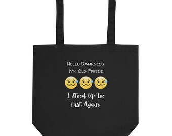 POTS Awareness Organic Cotton Tote Bag: Funny Dysautonomia Gift