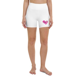 Green Ribbon Wonderfully Made Yoga Shorts, POTS Shorts, Lyme Disease Yoga Shorts, Mitochondrial Disease Yoga Shorts