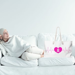 Breast Cancer Chemo Bag, Breast Cancer Weekender Bag, Breast Cancer Gift, Christmas Gifts, Birthday Gift
