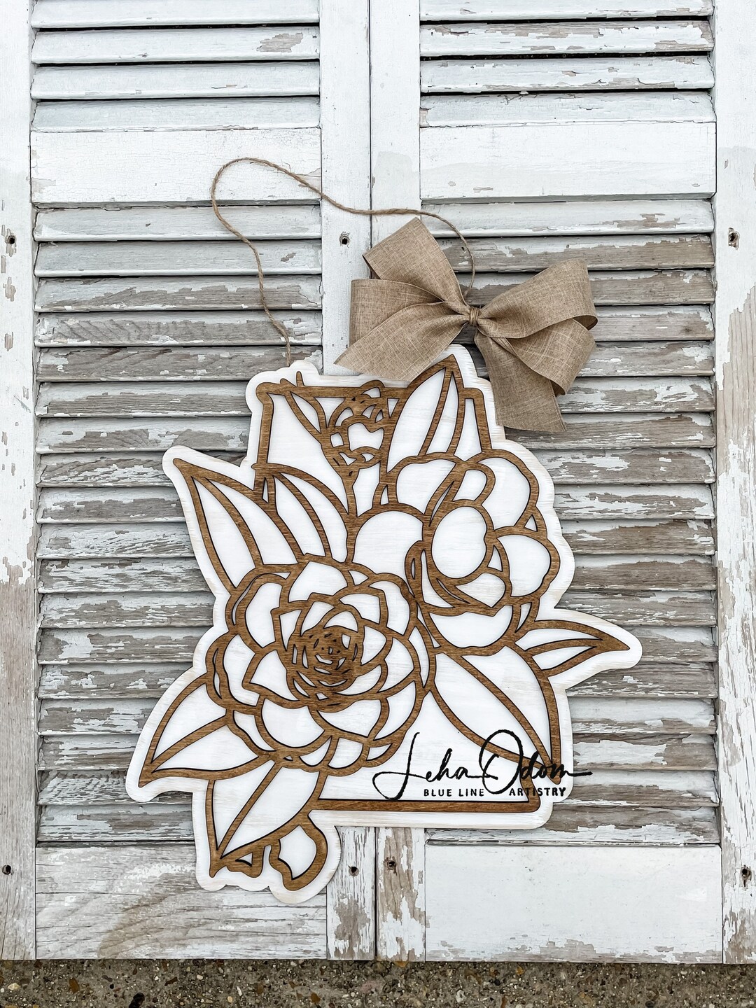 Alabama Spirit Wood Door Hanger