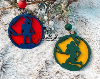 Football Christmas Ornament | Player Christmas Ornament | Football Ornament | Sports Ornament | Personalized Christmas Ornament | Game |