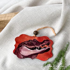 Louisiana Ornament Series Individual Ornament | Alligator Ornament | Bayou State Christmas Ornament | Louisiana Life | Louisiana Christmas |