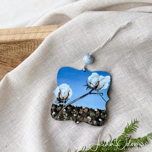 Louisiana Ornament Series Individual Ornament | Cotton Boll Ornament | Bayou State Christmas Ornament | Farming | Louisiana Christmas |