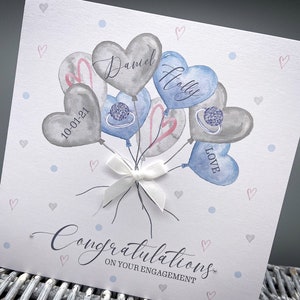 Engagement Card, Personalised Engagement Card, Congratulations on Your Engagement, Engagement Cards, Happy Engagement, Newly Engaged, Custom