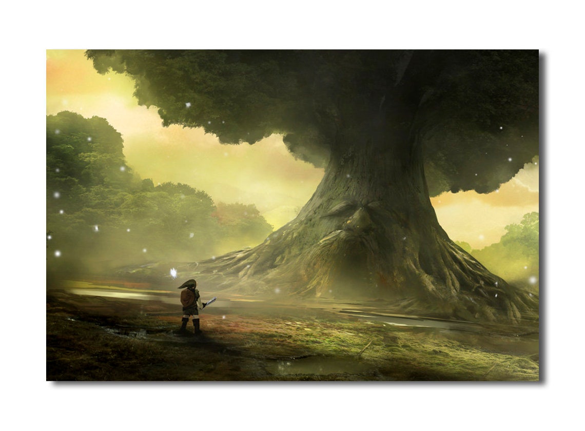 The Legend of Zelda Canvas Wall Art Framed Print different Etsy