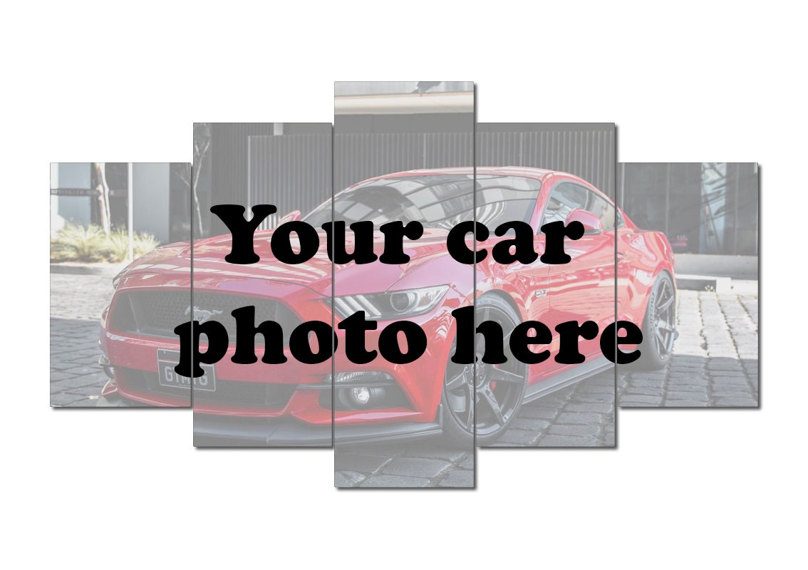 Custom Car Canvas Car Portrait Personalize Car Art Etsy