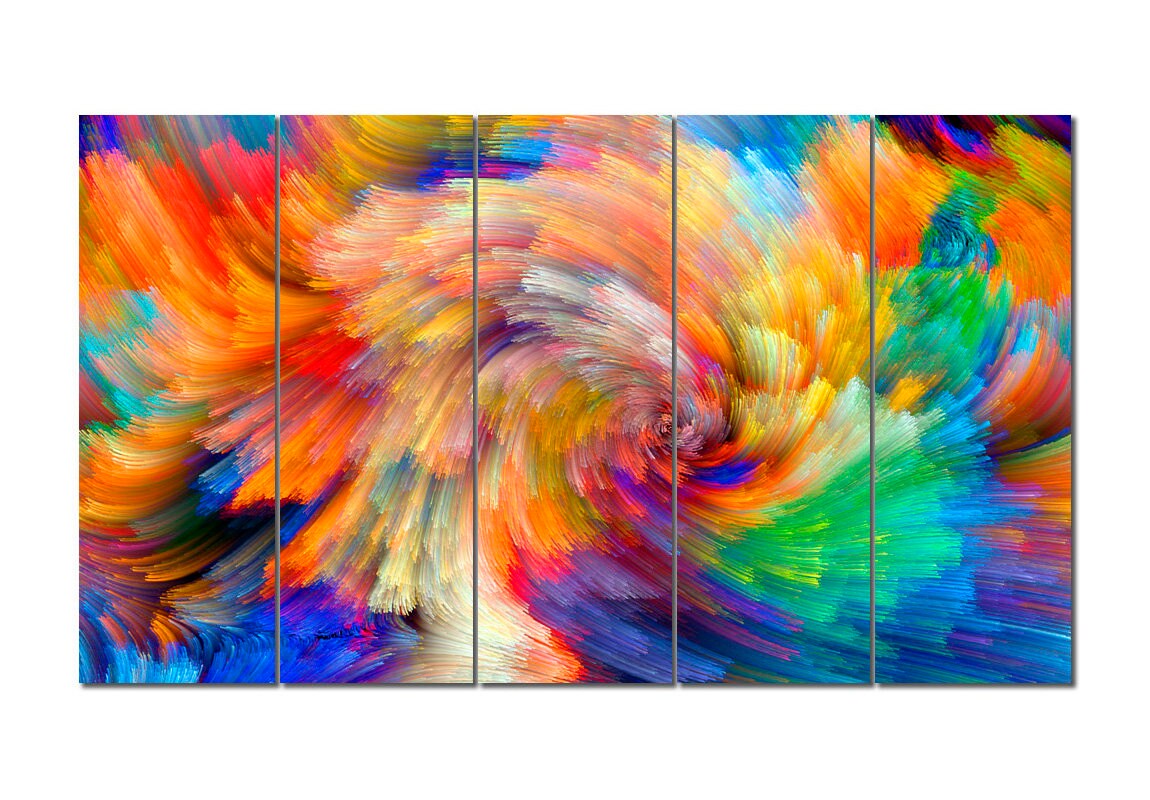 Abstract canvas multi panel art Abstract wall decor Abstract Etsy