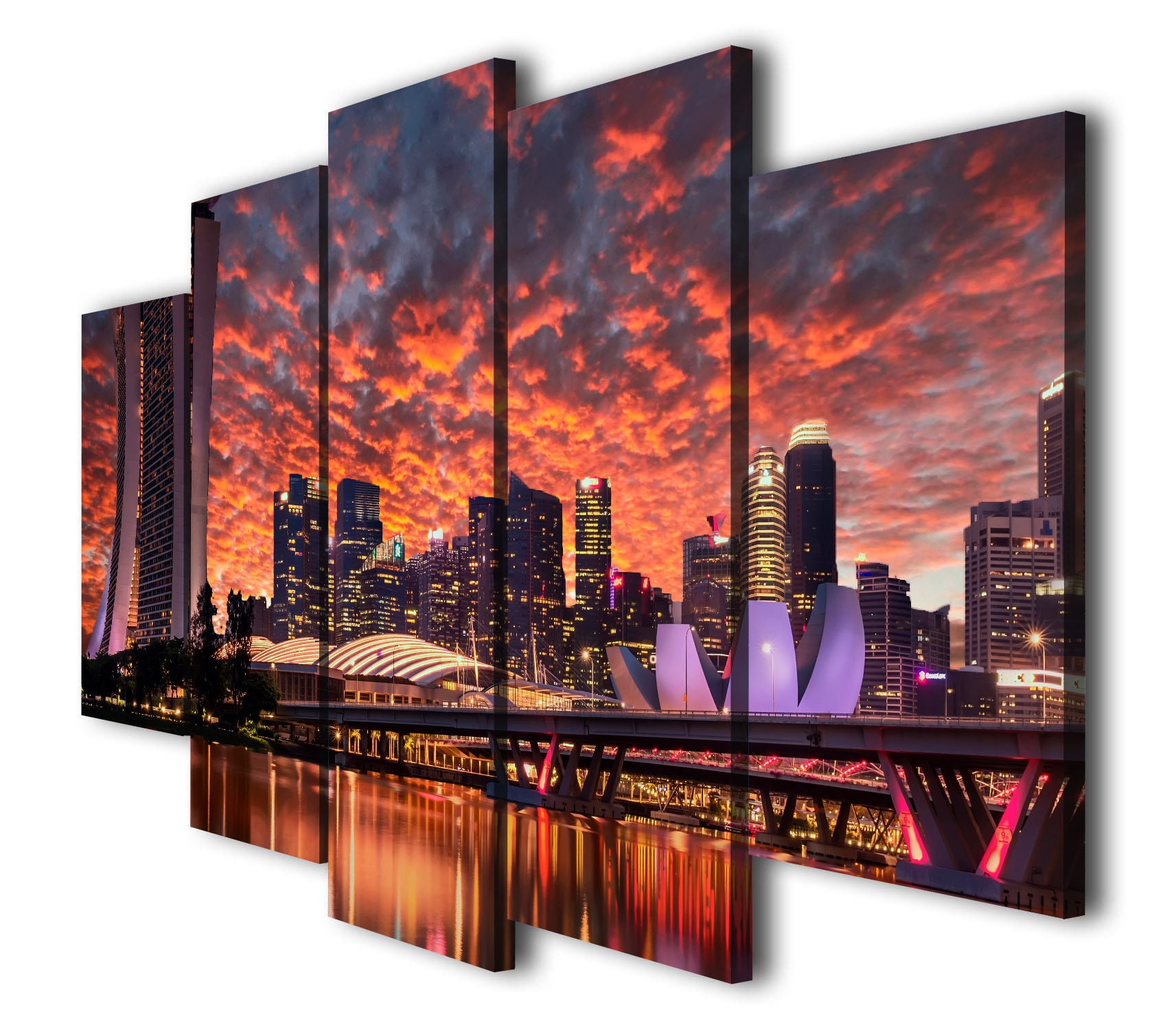 Singapore Wall Art Singapore Home Decor Singapore City | Etsy