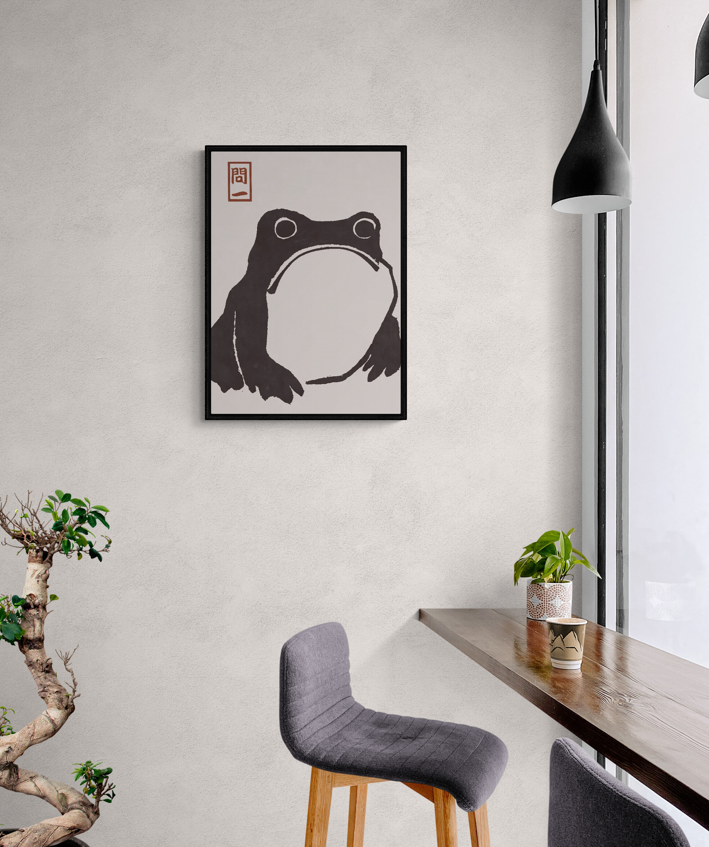 Japan Art Matsumoto Hoji frog art Poster, Frog Posters, Japanese Wall ...
