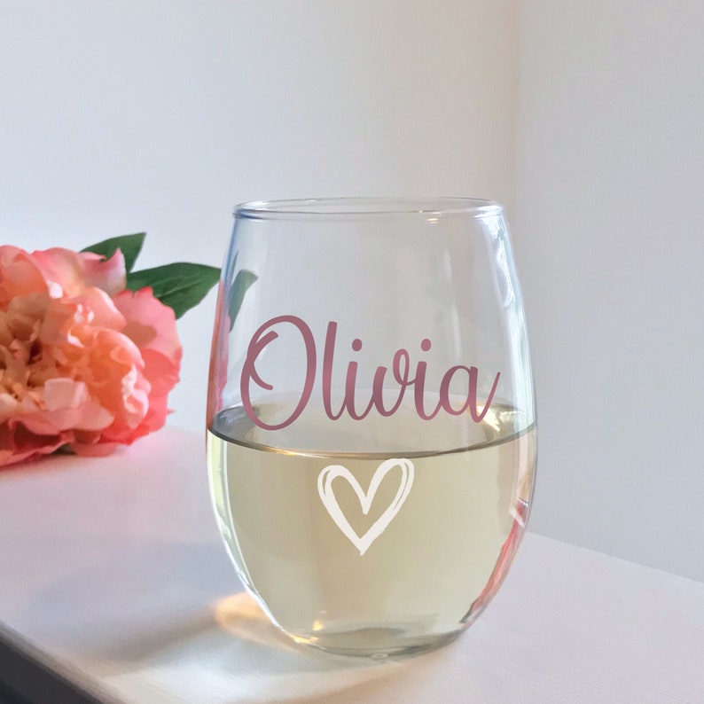 Custom wine glass custom wine glasses. Personalized stemless Etsy