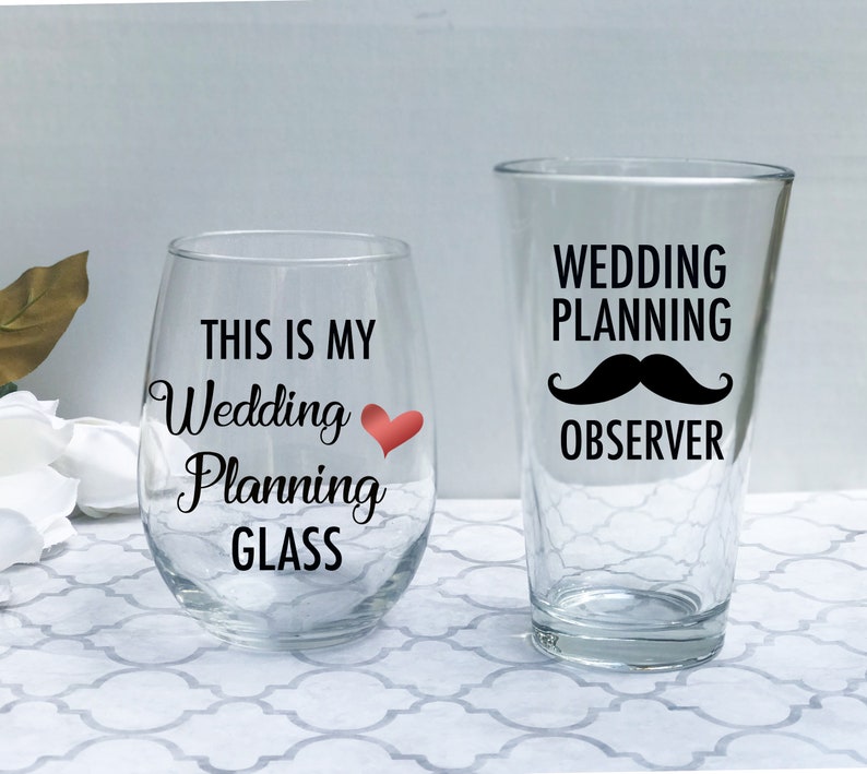 Newly Engaged Bride Gift Future Mrs Wine Glass Cup Bridal Shower Gift Set Idea Wedding Planning glasses Engagement Gift for Couple