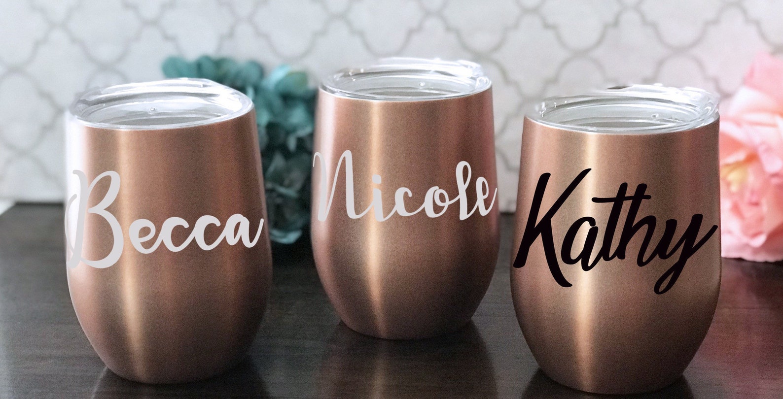 Personalized Wine Cup Custom Wine Cup Monogrammed Wine Cup Etsy