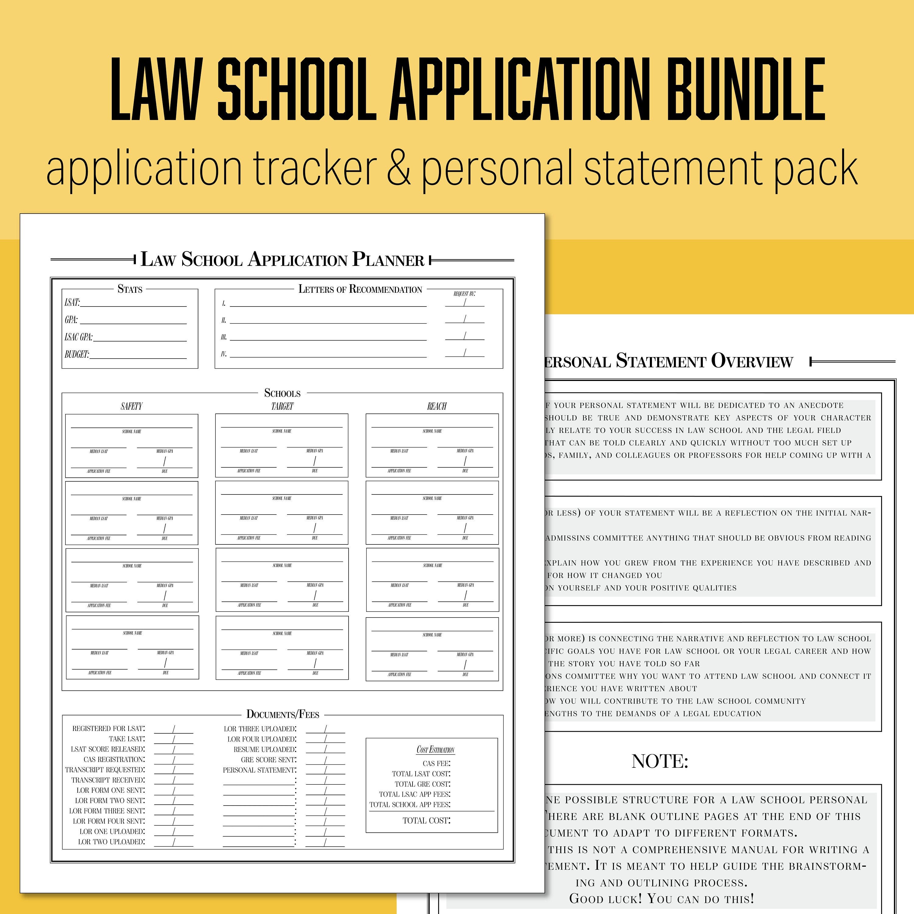 Law School Application And Personal Statement Planner Printable Bundle is-december-too-late-to-apply-to-law-school-2023-barrier-breakers